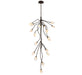 Lib & Co. Canada - LED Chandelier - Modena - Black with gold accent- Union Lighting Luminaires Decor