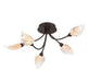 Lib & Co. Canada - LED Ceiling Mount - Modena - Black with gold accent- Union Lighting Luminaires Decor