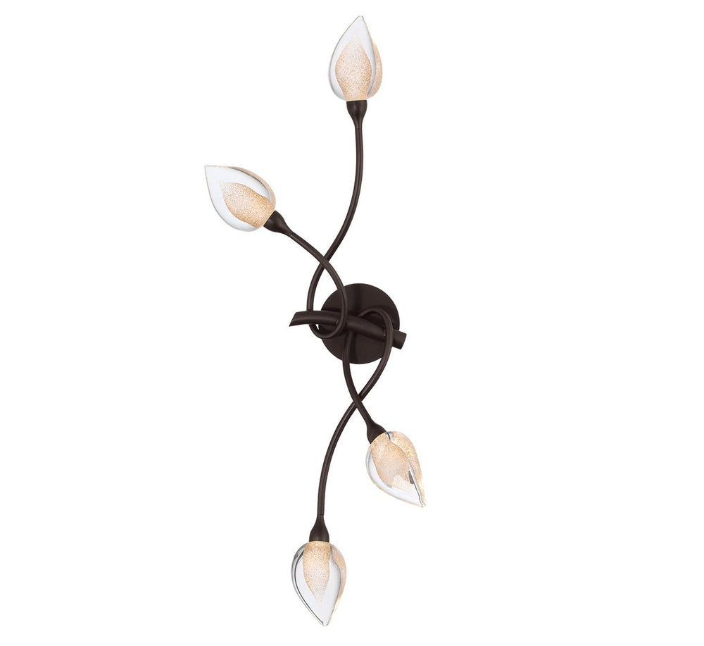 Lib & Co. Canada - LED Wall Mount - Modena - Black with gold accent- Union Lighting Luminaires Decor