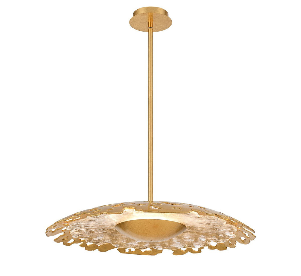 Lib & Co. Canada - LED Chandelier - Lipari - Gold leaf- Union Lighting Luminaires Decor