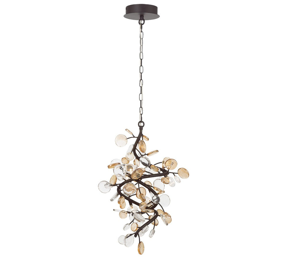 Lib & Co. Canada - LED Pendant - Pisa - Black with gold accent- Union Lighting Luminaires Decor