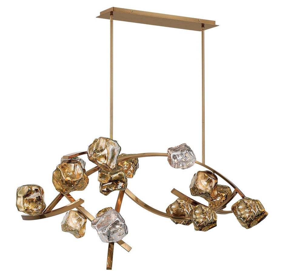 Lib & Co. Canada - LED Chandelier - Sorano - Brushed brass- Union Lighting Luminaires Decor