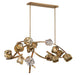 Lib & Co. Canada - LED Chandelier - Sorano - Brushed brass- Union Lighting Luminaires Decor