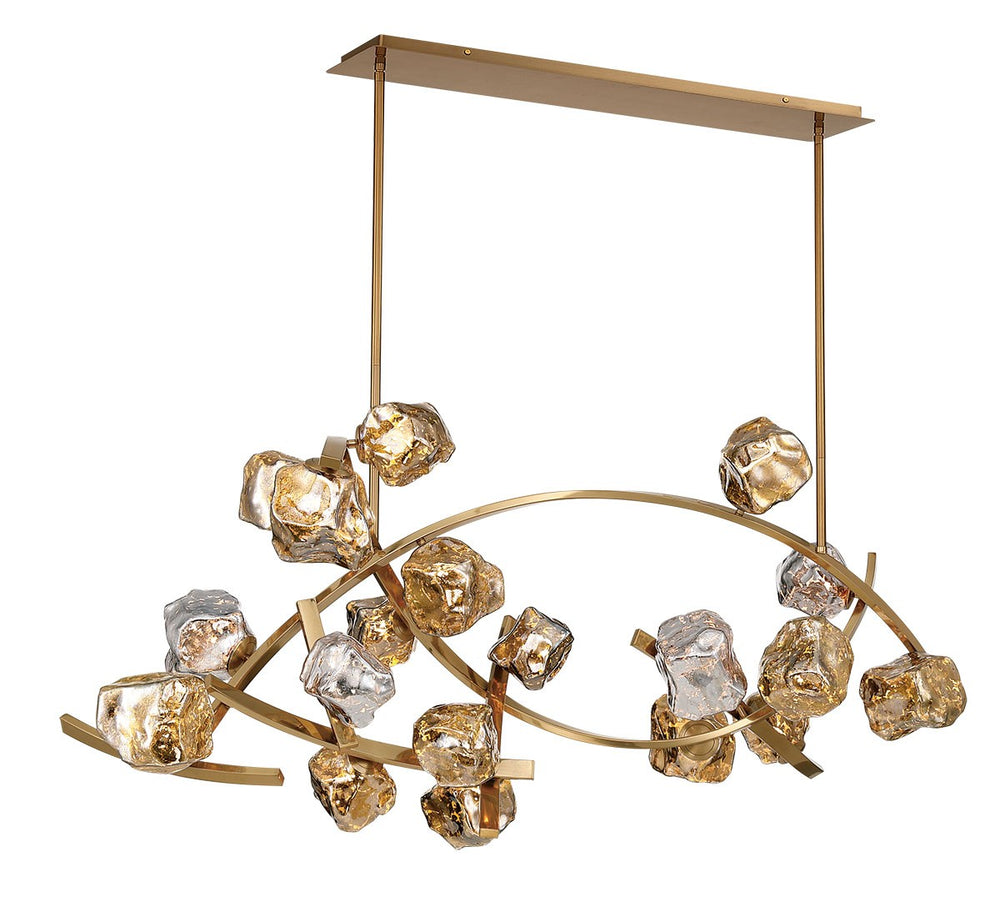 Lib & Co. Canada - LED Chandelier - Sorano - Brushed brass- Union Lighting Luminaires Decor