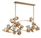 Lib & Co. Canada - LED Chandelier - Sorano - Brushed brass- Union Lighting Luminaires Decor