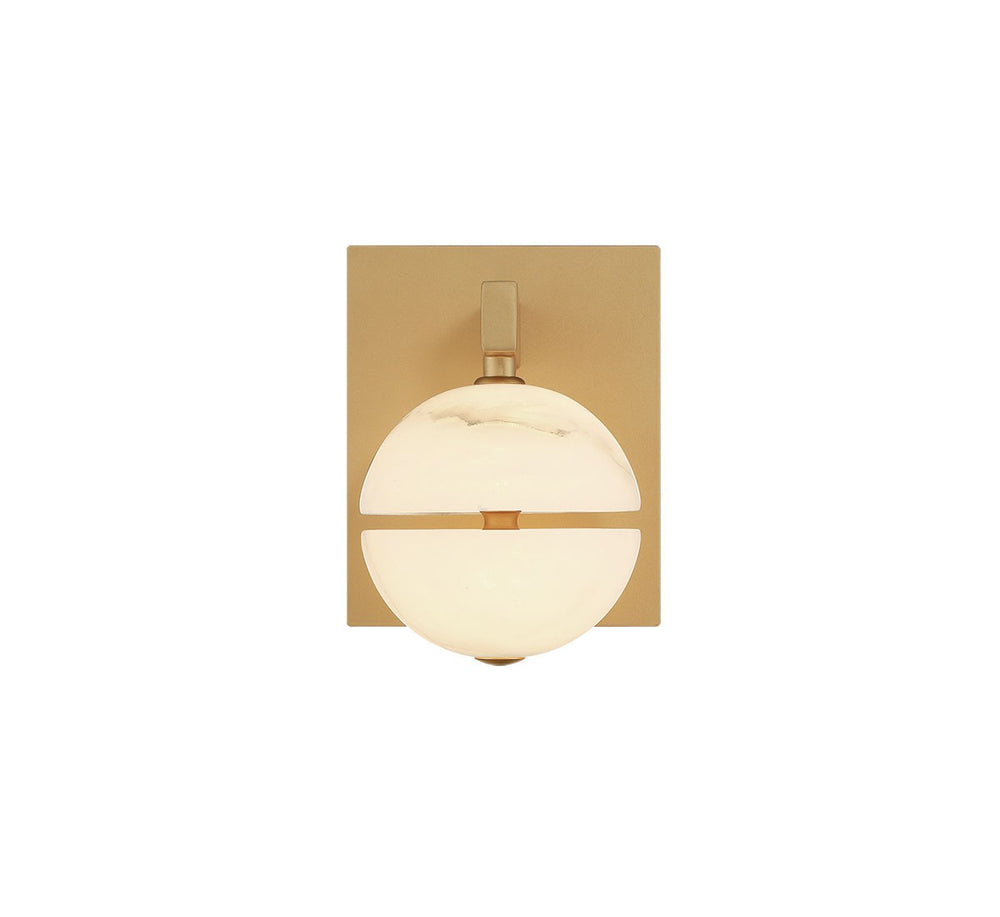 Lib & Co. Canada - LED Wall Mount - Corfu - Painted antique brass- Union Lighting Luminaires Decor