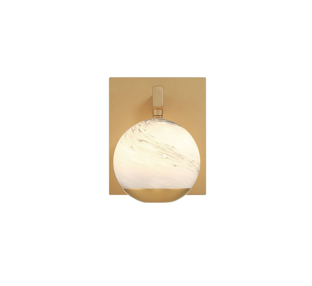 Lib & Co. Canada - LED Wall Mount - Baveno - Painted antique brass- Union Lighting Luminaires Decor