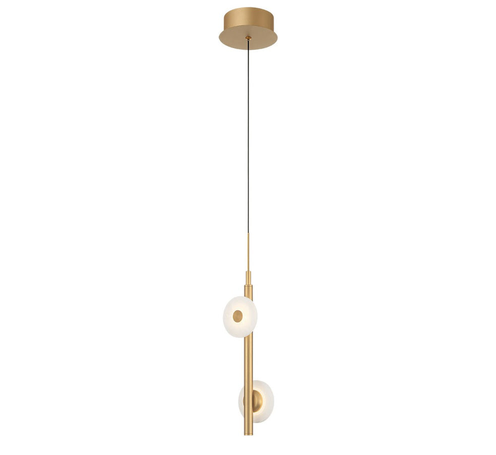 Lib & Co. Canada - LED Pendant - Etna - Painted antique brass- Union Lighting Luminaires Decor