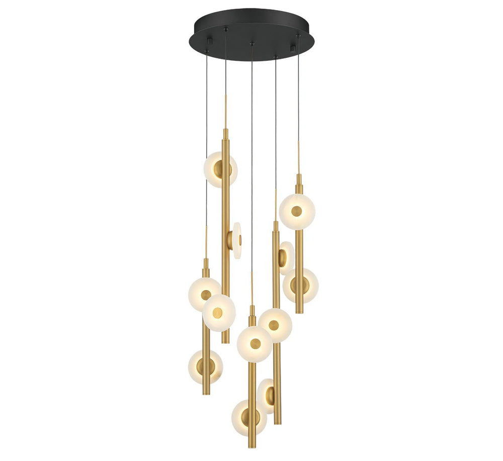 Lib & Co. Canada - LED Chandelier - Etna - Black- Union Lighting Luminaires Decor