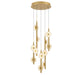 Lib & Co. Canada - LED Chandelier - Etna - Painted antique brass- Union Lighting Luminaires Decor