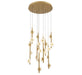 Lib & Co. Canada - LED Chandelier - Etna - Painted antique brass- Union Lighting Luminaires Decor