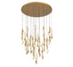 Lib & Co. Canada - LED Chandelier - Etna - Painted antique brass- Union Lighting Luminaires Decor