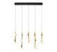 Lib & Co. Canada - LED Chandelier - Etna - Black- Union Lighting Luminaires Decor