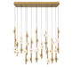 Lib & Co. Canada - LED Chandelier - Etna - Painted antique brass- Union Lighting Luminaires Decor