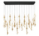 Lib & Co. Canada - LED Chandelier - Etna - Black- Union Lighting Luminaires Decor