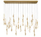 Lib & Co. Canada - LED Chandelier - Etna - Painted antique brass- Union Lighting Luminaires Decor