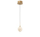 Lib & Co. Canada - LED Pendant - Corfu - Painted antique brass- Union Lighting Luminaires Decor