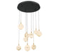 Lib & Co. Canada - LED Chandelier - Corfu - Black- Union Lighting Luminaires Decor