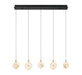 Lib & Co. Canada - LED Chandelier - Corfu - Black- Union Lighting Luminaires Decor