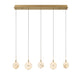 Lib & Co. Canada - LED Chandelier - Corfu - Painted antique brass- Union Lighting Luminaires Decor