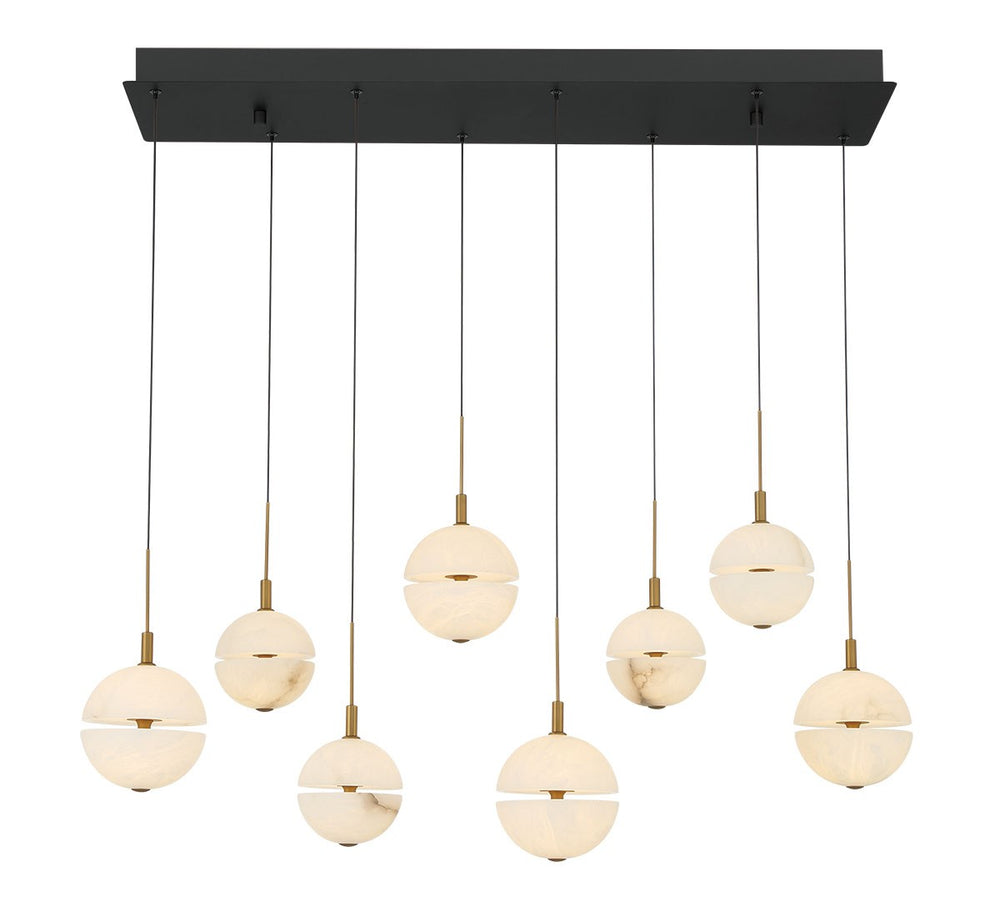 Lib & Co. Canada - LED Chandelier - Corfu - Black- Union Lighting Luminaires Decor