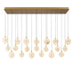 Lib & Co. Canada - LED Chandelier - Corfu - Painted antique brass- Union Lighting Luminaires Decor