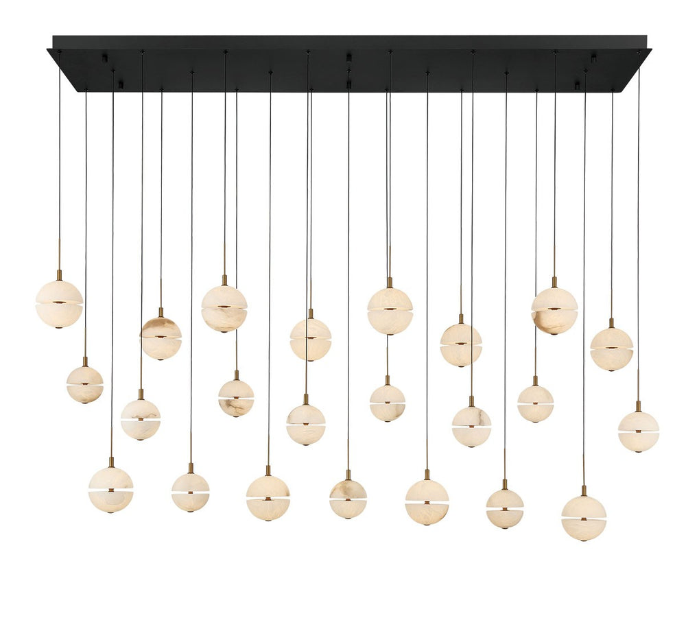 Lib & Co. Canada - LED Chandelier - Corfu - Black- Union Lighting Luminaires Decor