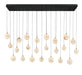 Lib & Co. Canada - LED Chandelier - Corfu - Black- Union Lighting Luminaires Decor