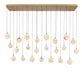 Lib & Co. Canada - LED Chandelier - Corfu - Painted antique brass- Union Lighting Luminaires Decor