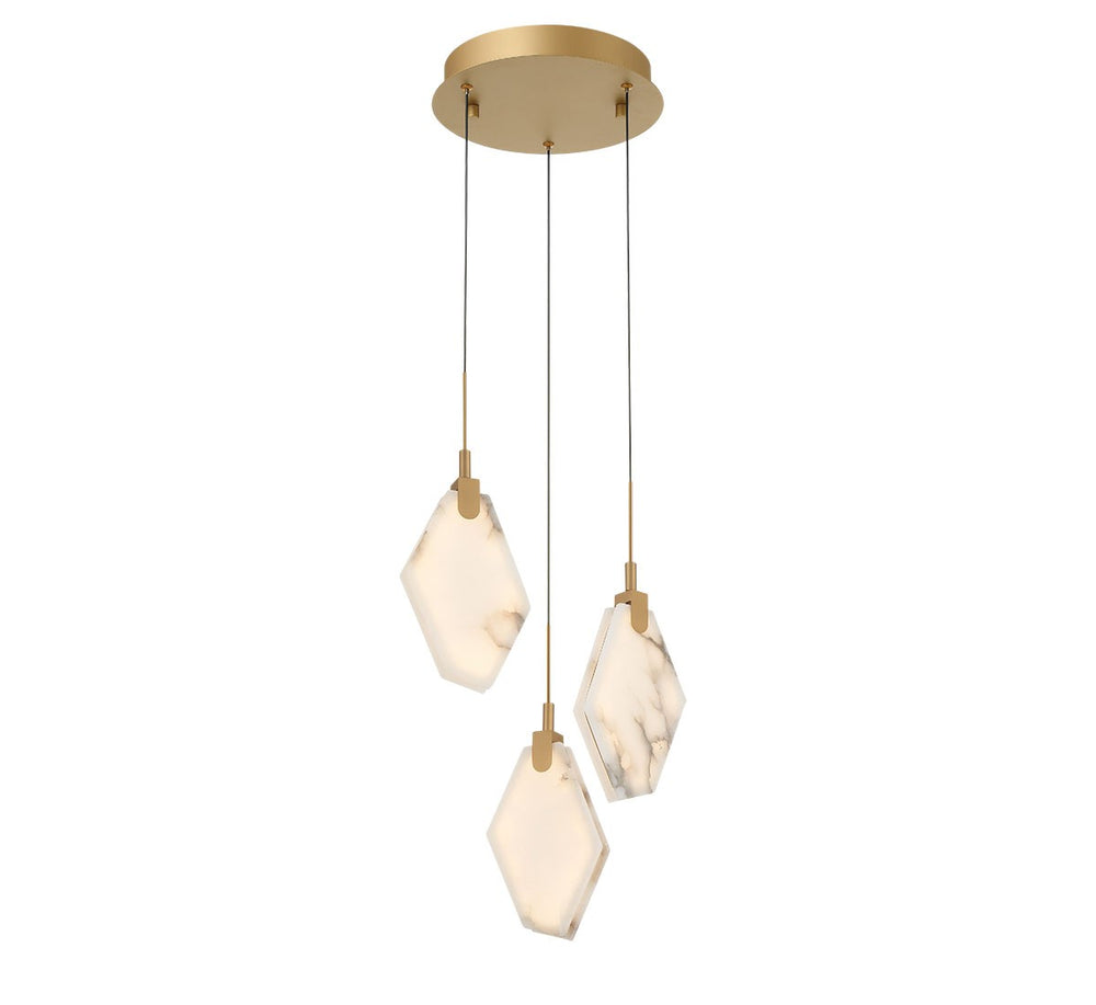 Lib & Co. Canada - LED Pendant - Kosmos - Painted antique brass- Union Lighting Luminaires Decor