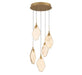 Lib & Co. Canada - LED Chandelier - Kosmos - Painted antique brass- Union Lighting Luminaires Decor