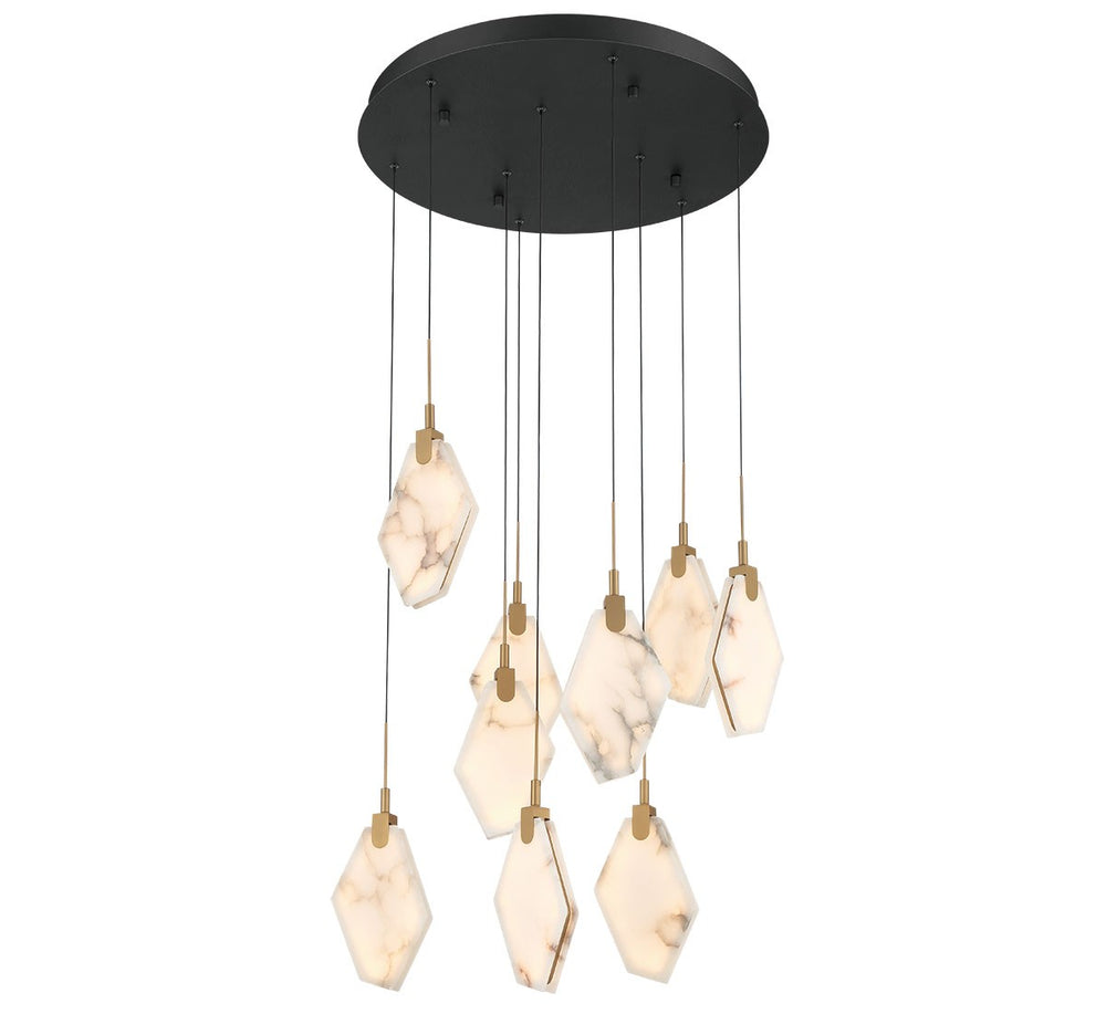 Lib & Co. Canada - LED Chandelier - Kosmos - Black- Union Lighting Luminaires Decor