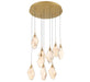 Lib & Co. Canada - LED Chandelier - Kosmos - Painted antique brass- Union Lighting Luminaires Decor