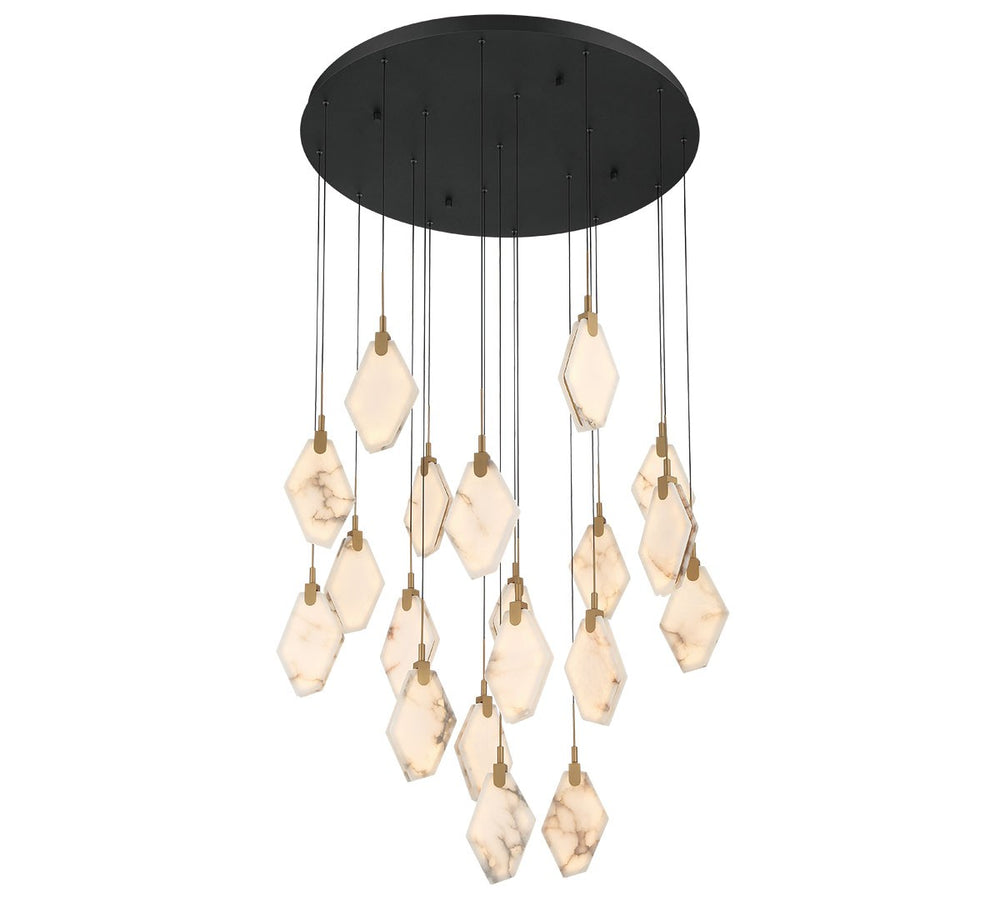 Lib & Co. Canada - LED Chandelier - Kosmos - Black- Union Lighting Luminaires Decor