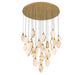 Lib & Co. Canada - LED Chandelier - Kosmos - Painted antique brass- Union Lighting Luminaires Decor