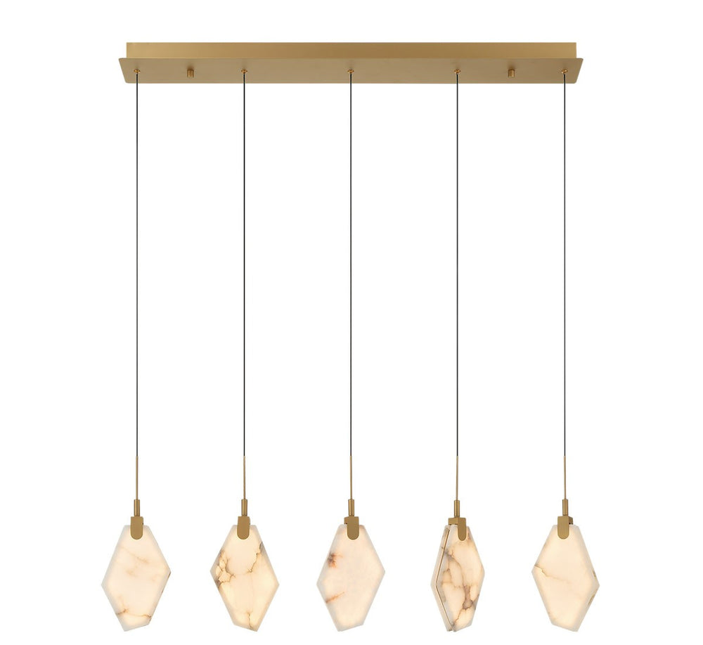 Lib & Co. Canada - LED Chandelier - Kosmos - Painted antique brass- Union Lighting Luminaires Decor