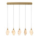 Lib & Co. Canada - LED Chandelier - Kosmos - Painted antique brass- Union Lighting Luminaires Decor
