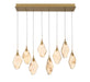 Lib & Co. Canada - LED Chandelier - Kosmos - Painted antique brass- Union Lighting Luminaires Decor
