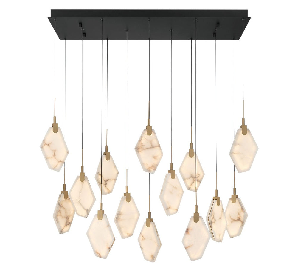 Lib & Co. Canada - LED Chandelier - Kosmos - Black- Union Lighting Luminaires Decor