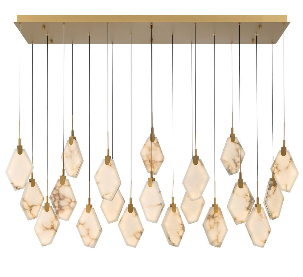 Lib & Co. Canada - LED Chandelier - Kosmos - Painted antique brass- Union Lighting Luminaires Decor