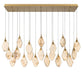 Lib & Co. Canada - LED Chandelier - Kosmos - Painted antique brass- Union Lighting Luminaires Decor
