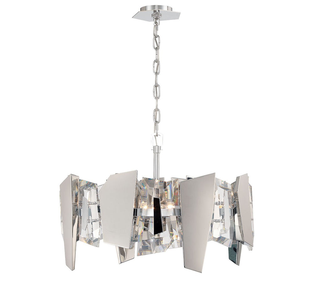 Lib & Co. Canada - Four Light Convertible Ceiling Mount/Pendant - Castellana - Chrome- Union Lighting Luminaires Decor