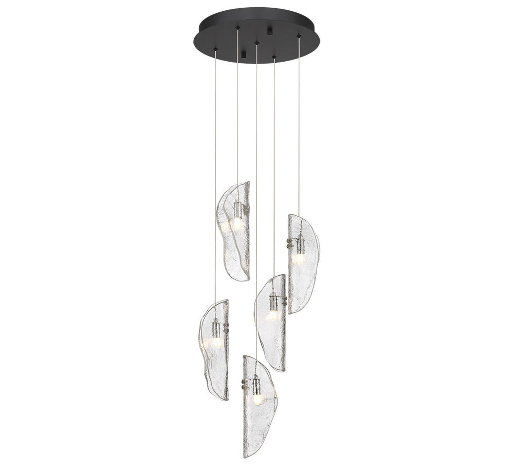 Lib & Co. Canada - LED Chandelier - Sorrento - Black- Union Lighting Luminaires Decor