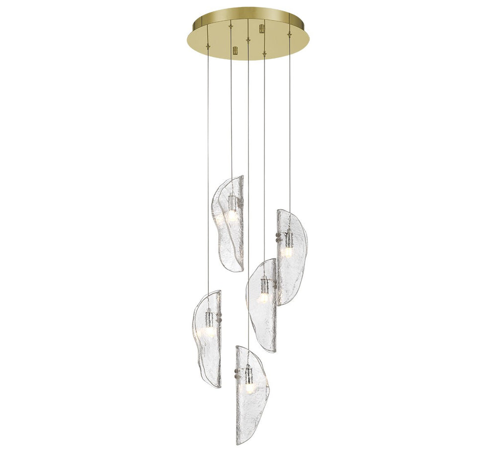 Lib & Co. Canada - LED Chandelier - Sorrento - Gold- Union Lighting Luminaires Decor