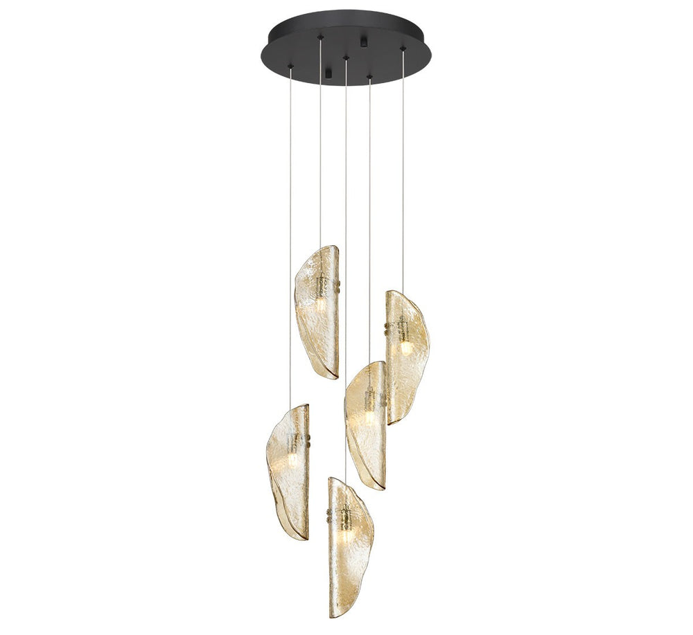 Lib & Co. Canada - LED Chandelier - Sorrento - Black- Union Lighting Luminaires Decor