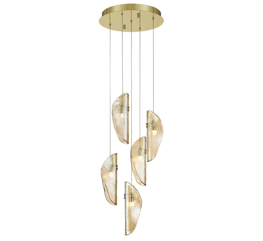 Lib & Co. Canada - LED Chandelier - Sorrento - Gold- Union Lighting Luminaires Decor
