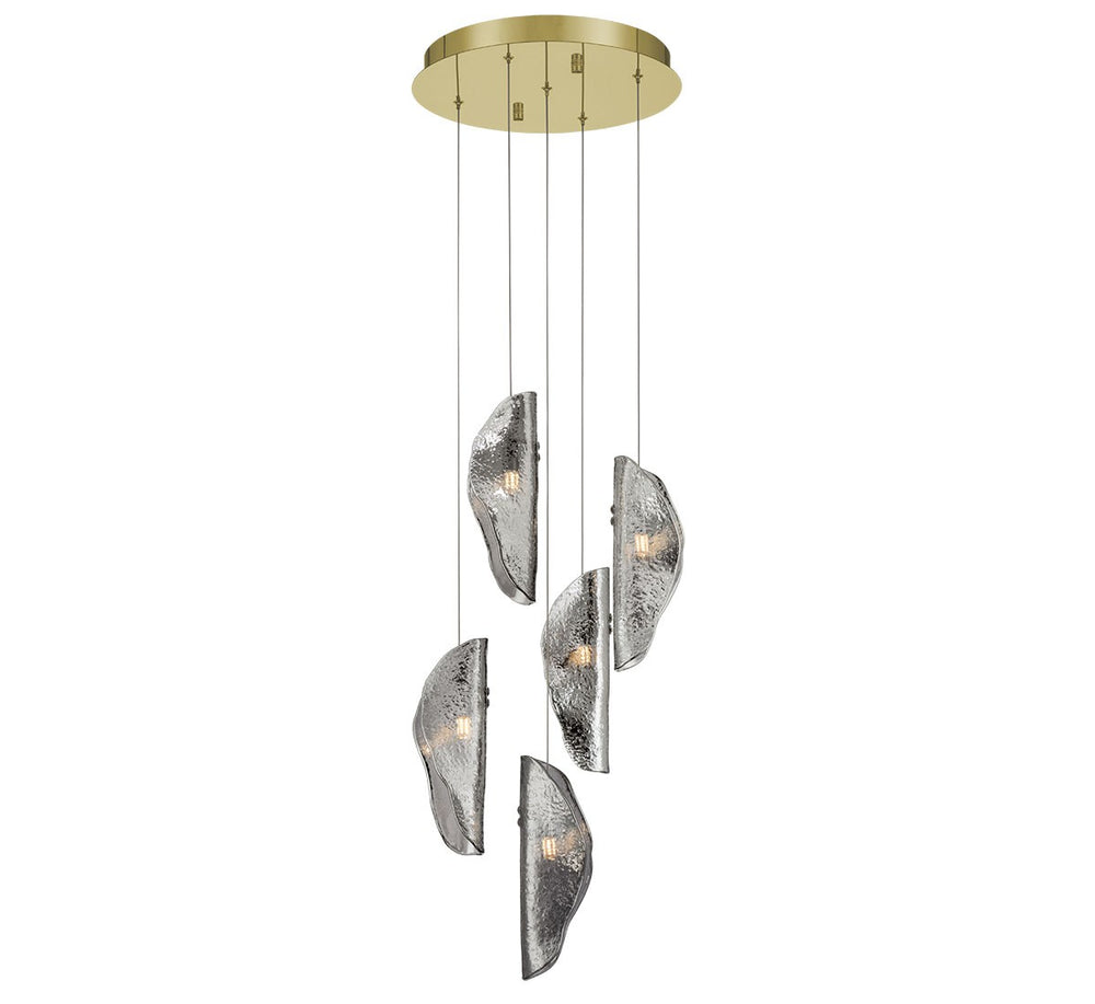 Lib & Co. Canada - LED Chandelier - Sorrento - Gold- Union Lighting Luminaires Decor