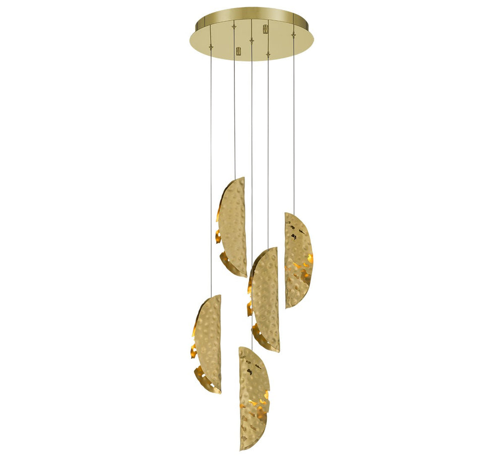 Lib & Co. Canada - LED Chandelier - Sorrento - Gold- Union Lighting Luminaires Decor