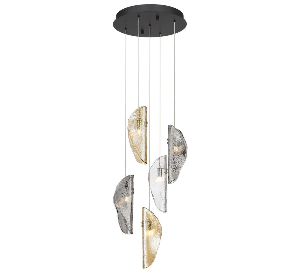 Lib & Co. Canada - LED Chandelier - Sorrento - Black- Union Lighting Luminaires Decor