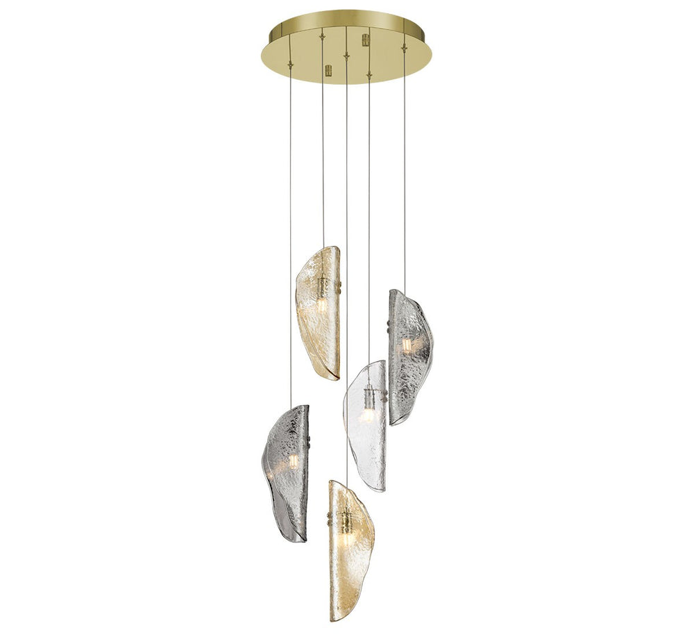 Lib & Co. Canada - LED Chandelier - Sorrento - Gold- Union Lighting Luminaires Decor